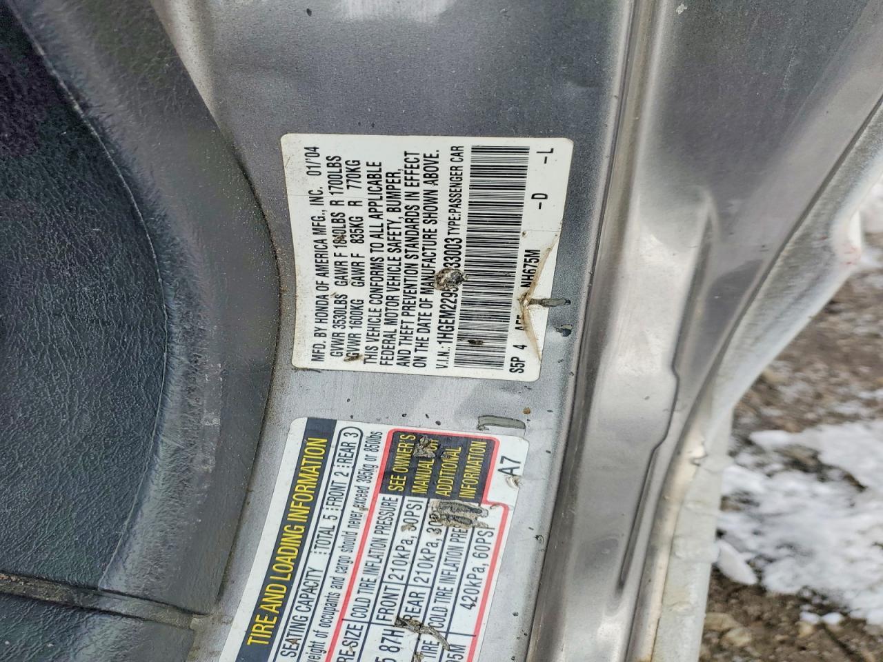 2004 HONDA CIVIC