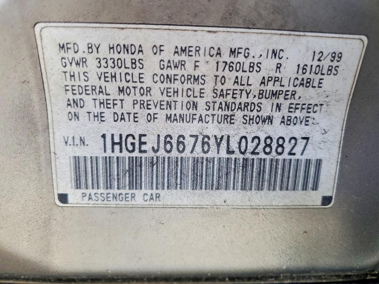 2000 HONDA CIVIC