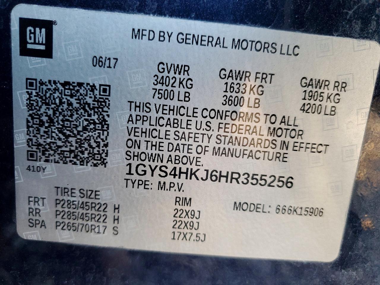 2017 CADILLAC Escalade ESV