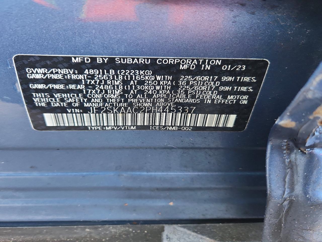 2023 SUBARU FORESTER