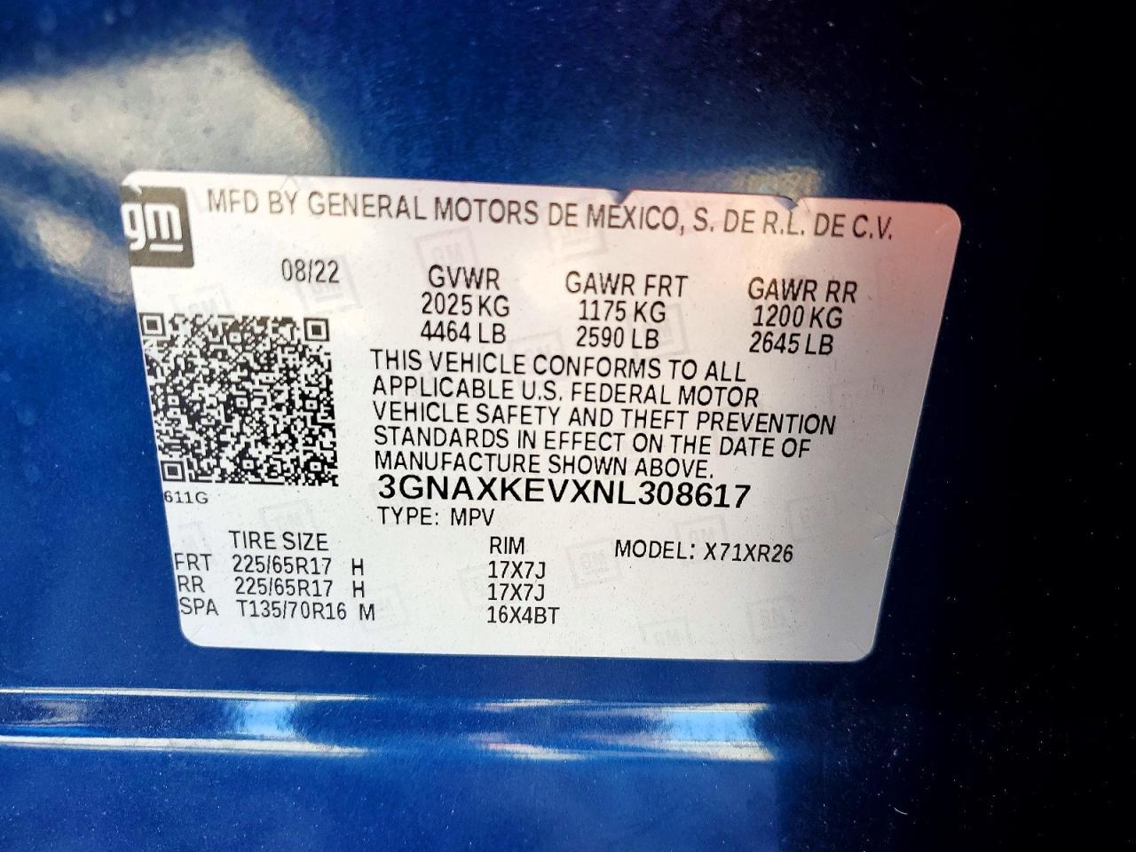 2022 CHEVROLET EQUINOX