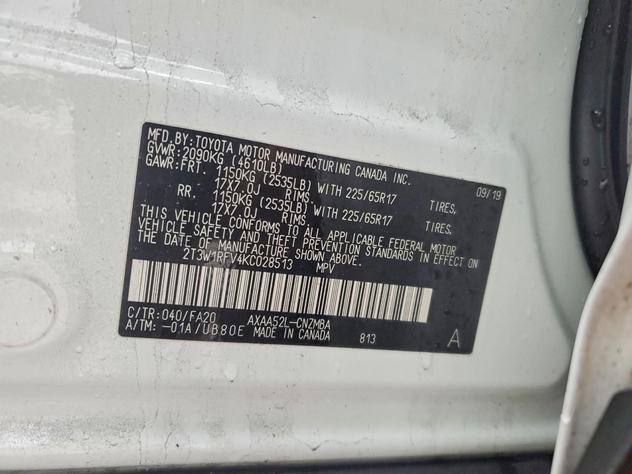 2019 TOYOTA RAV4