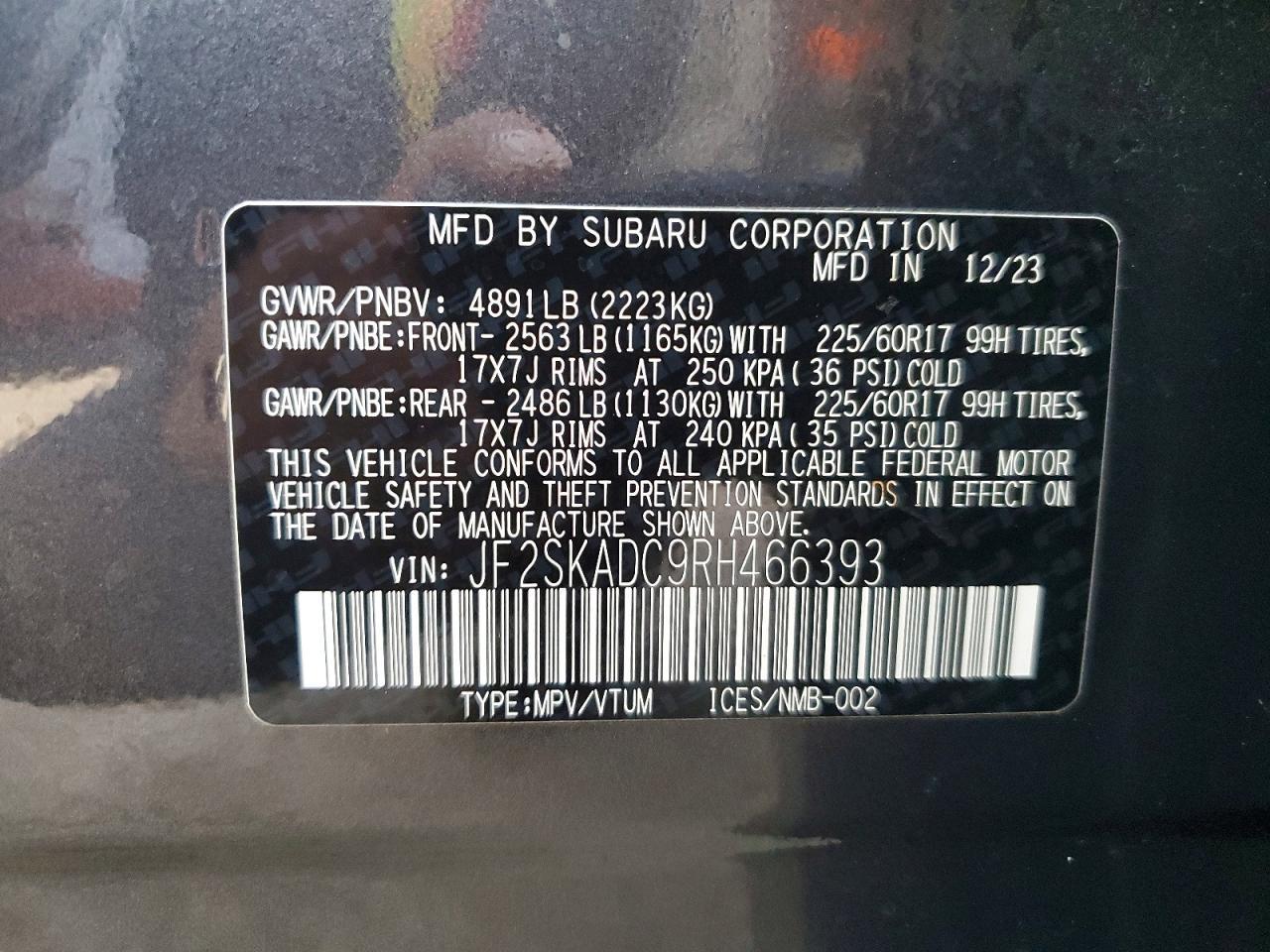 2024 SUBARU FORESTER