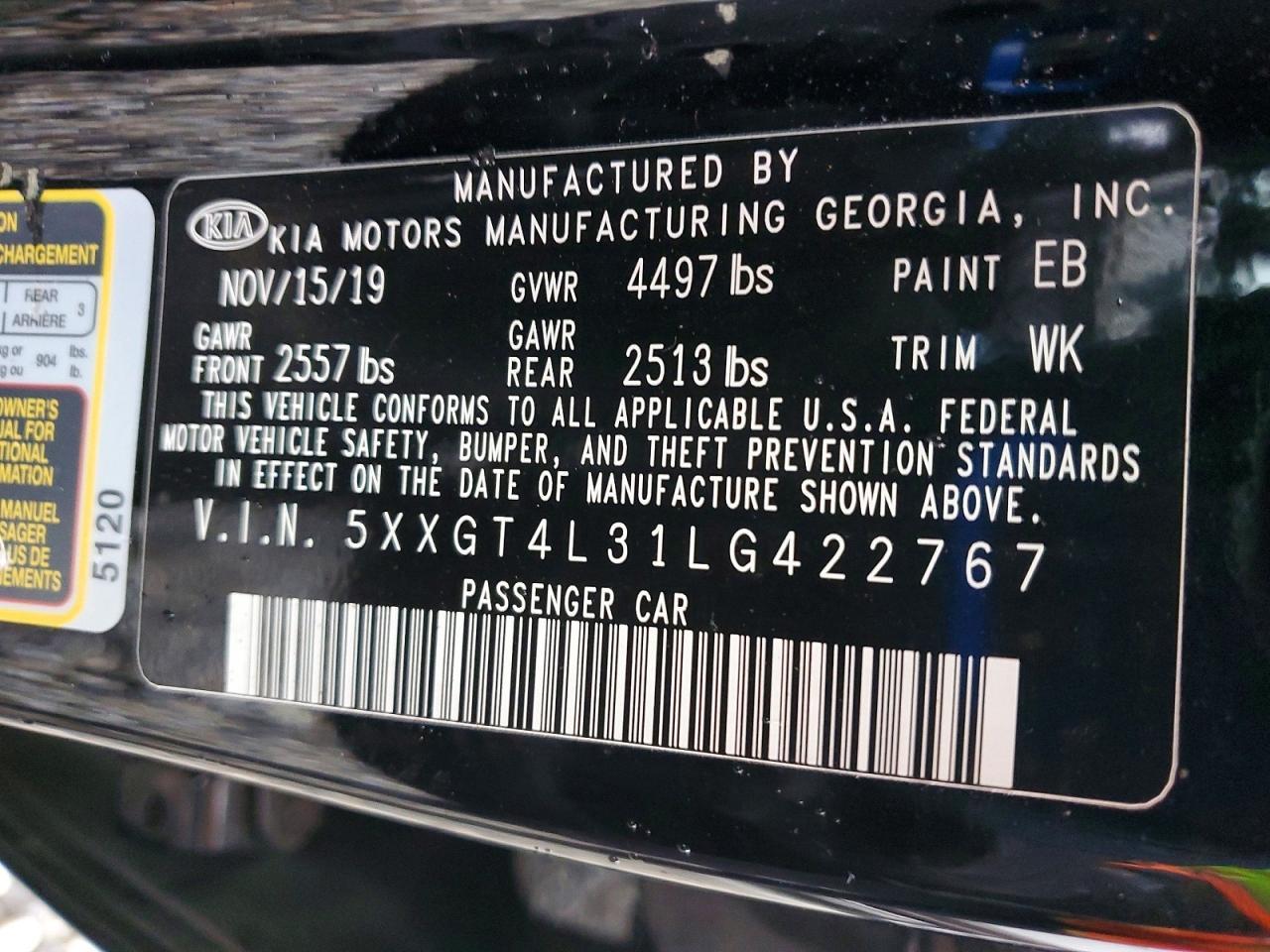 2020 KIA OPTIMA