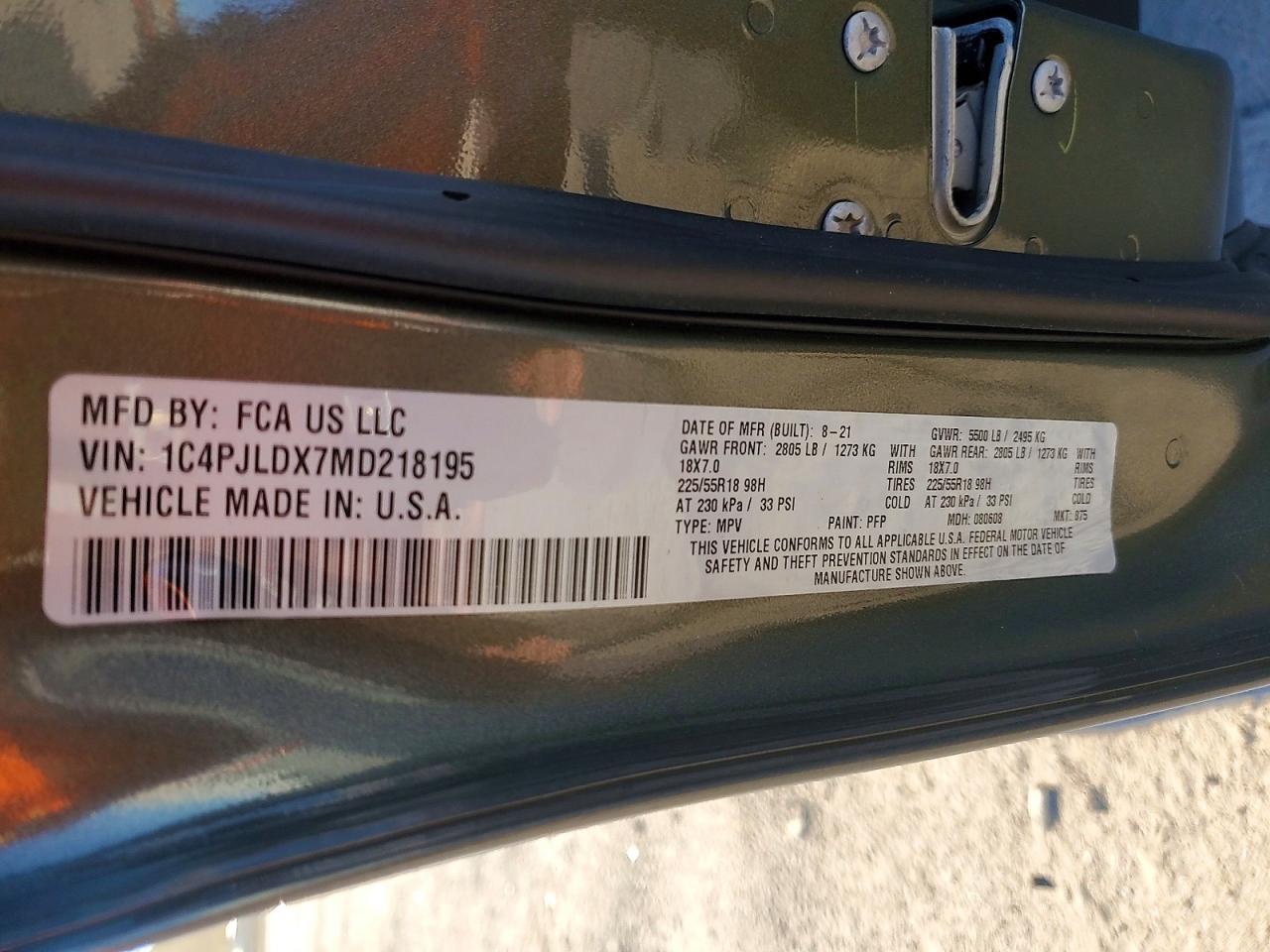 2021 JEEP CHEROKEE
