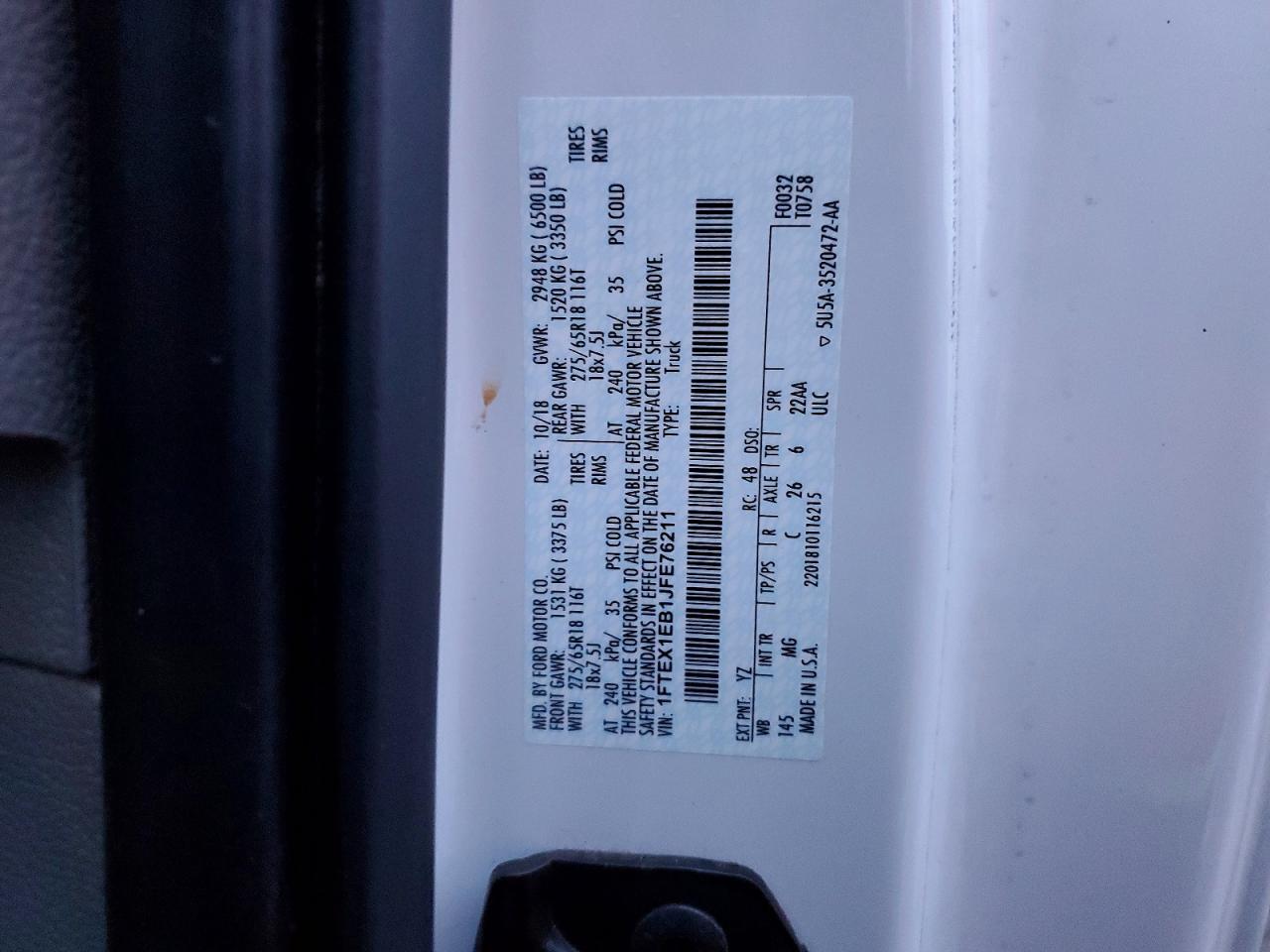 2018 FORD F-150