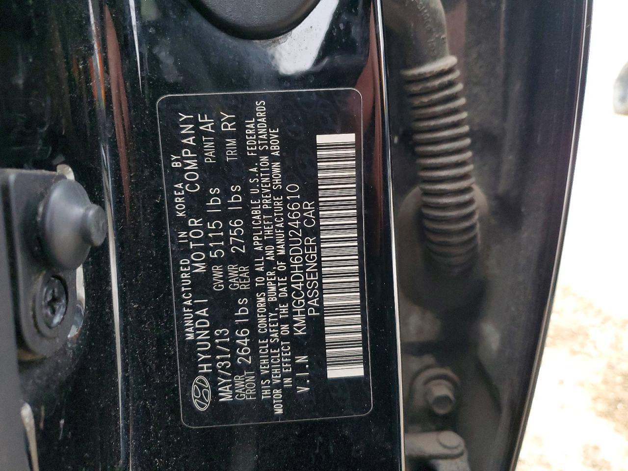 2013 HYUNDAI GENESIS