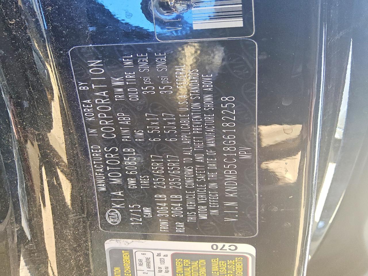 2016 KIA SEDONA