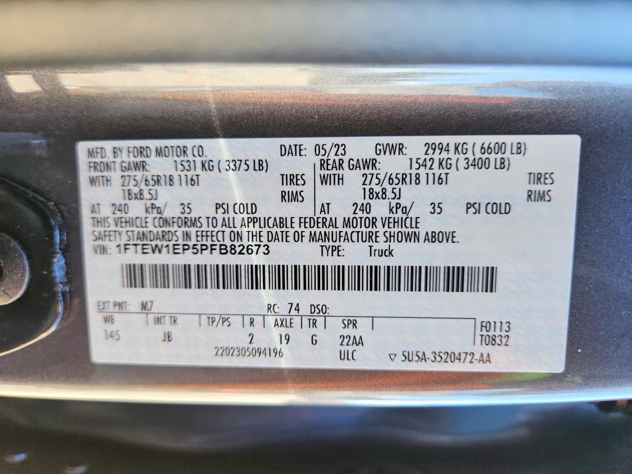 2023 FORD F-150