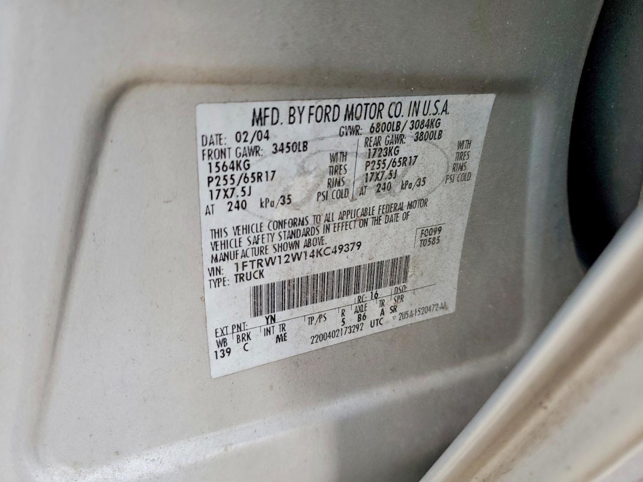 2004 FORD F-150