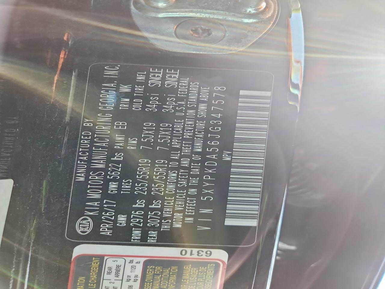 2018 KIA SORENTO