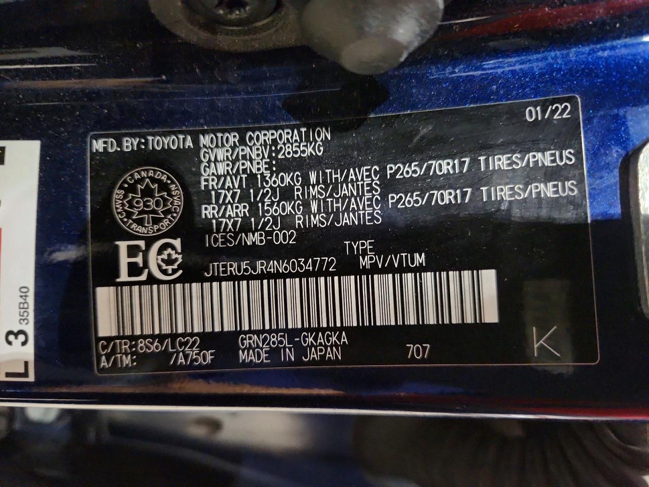 2022 TOYOTA 4Runner