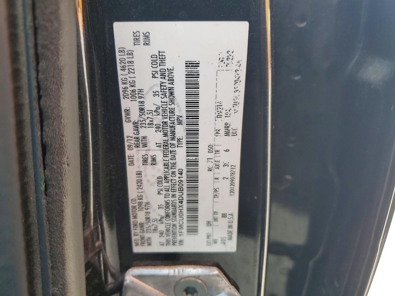 2013 FORD ESCAPE