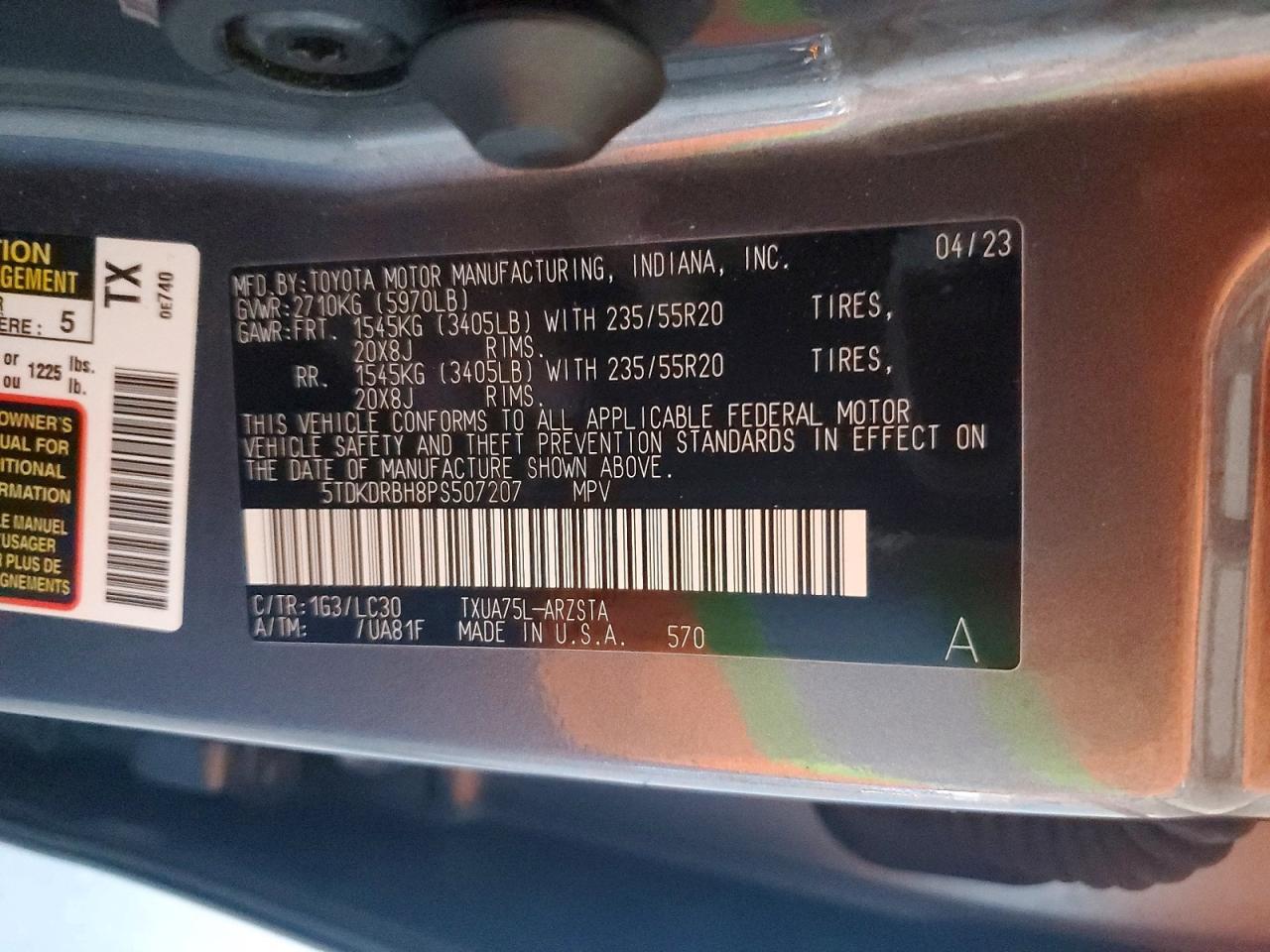 2023 TOYOTA HIGHLANDER
