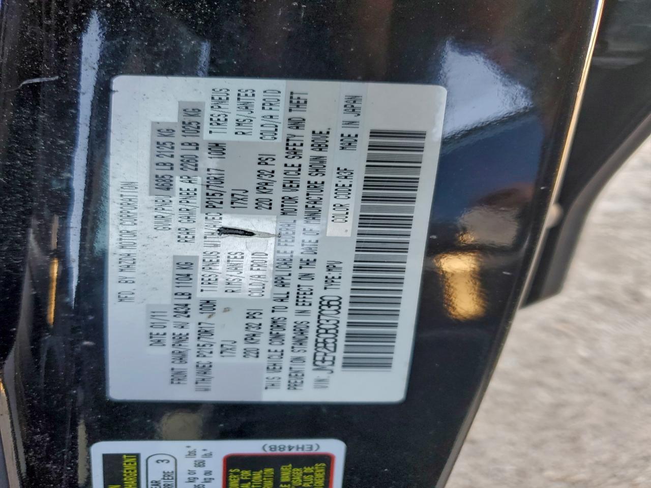 2011 MAZDA CX-7