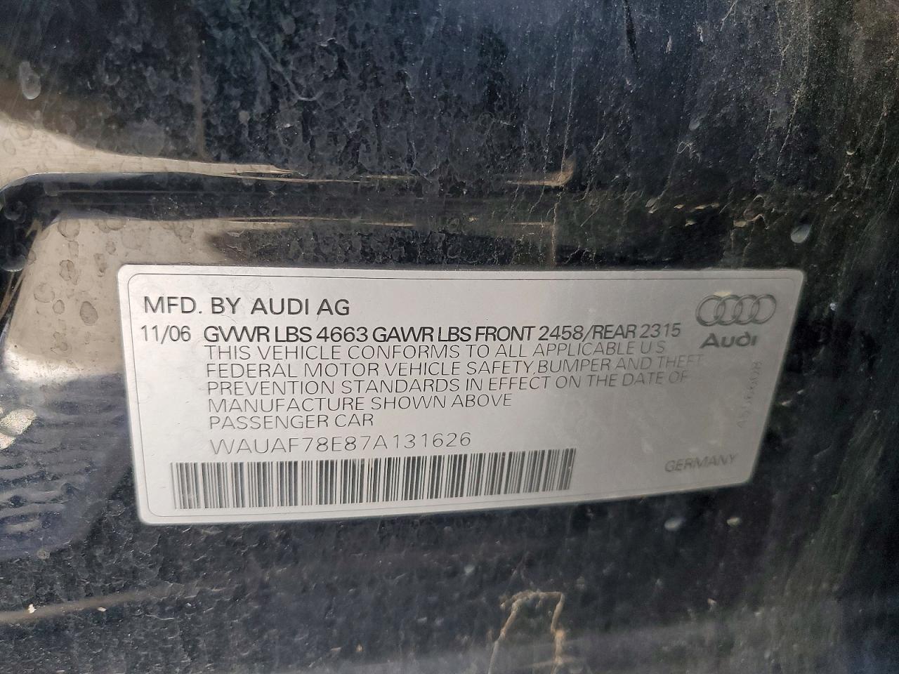 2007 AUDI A4