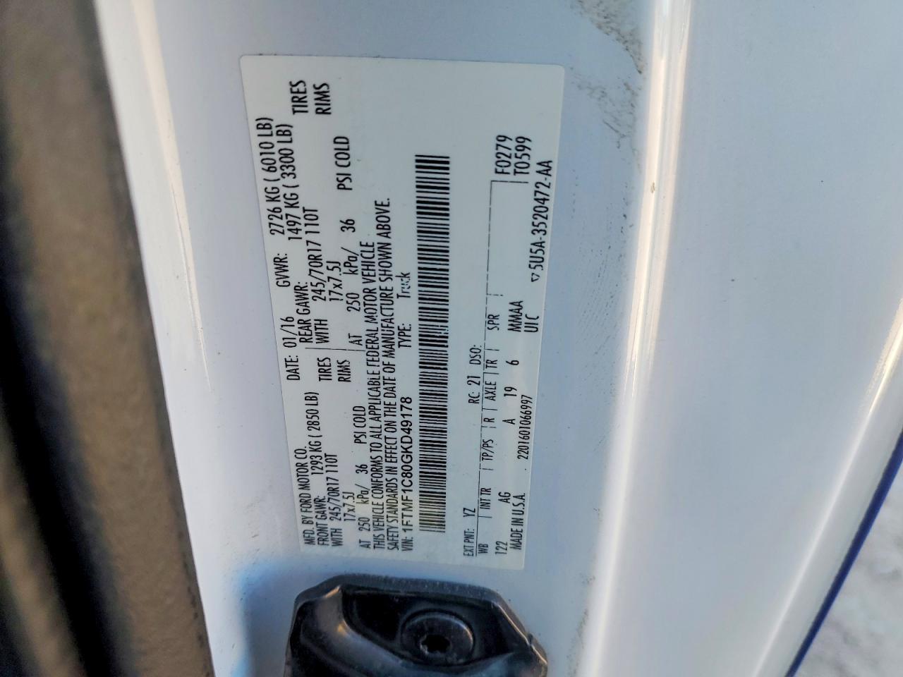 2016 FORD F-150
