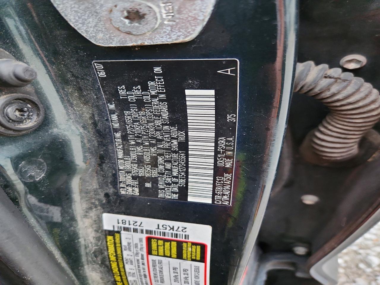 2007 TOYOTA TUNDRA
