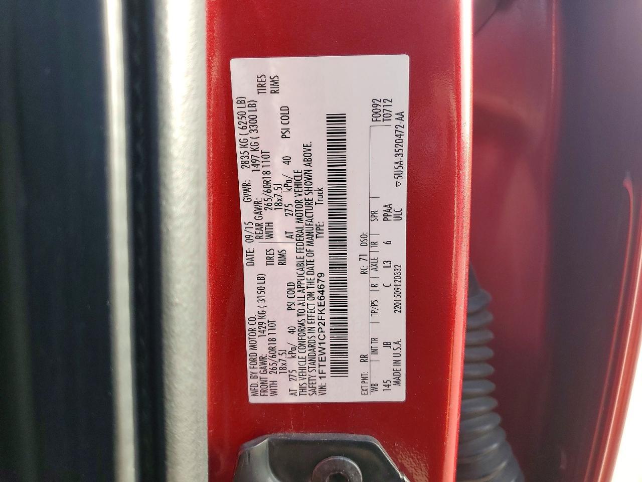 2015 FORD F-150