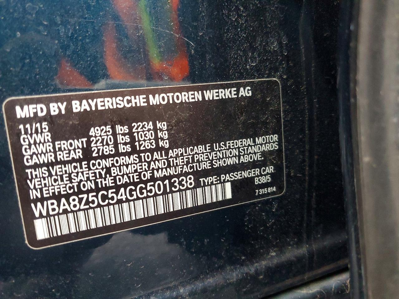 2016 BMW 3 SERIES