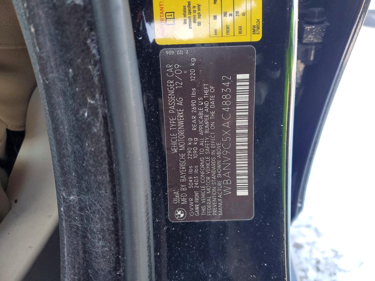 2010 BMW 5 series