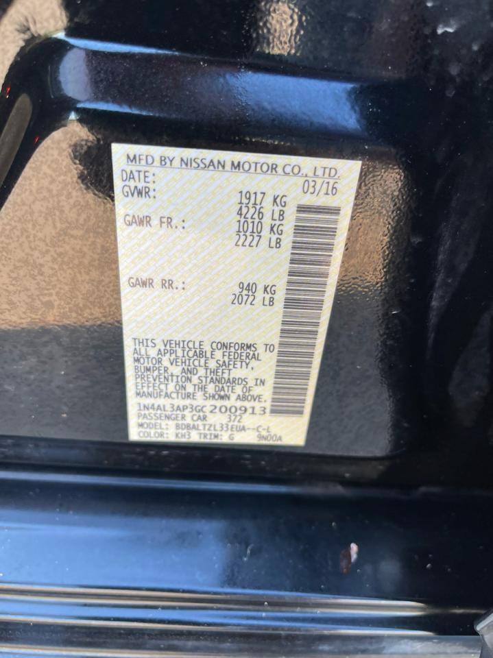 2016 NISSAN ALTIMA