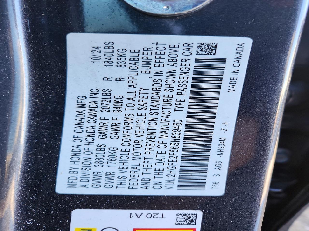2025 HONDA CIVIC