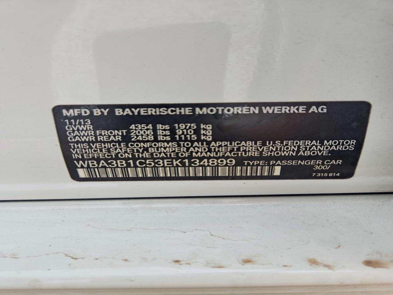 2014 BMW 3 SERIES