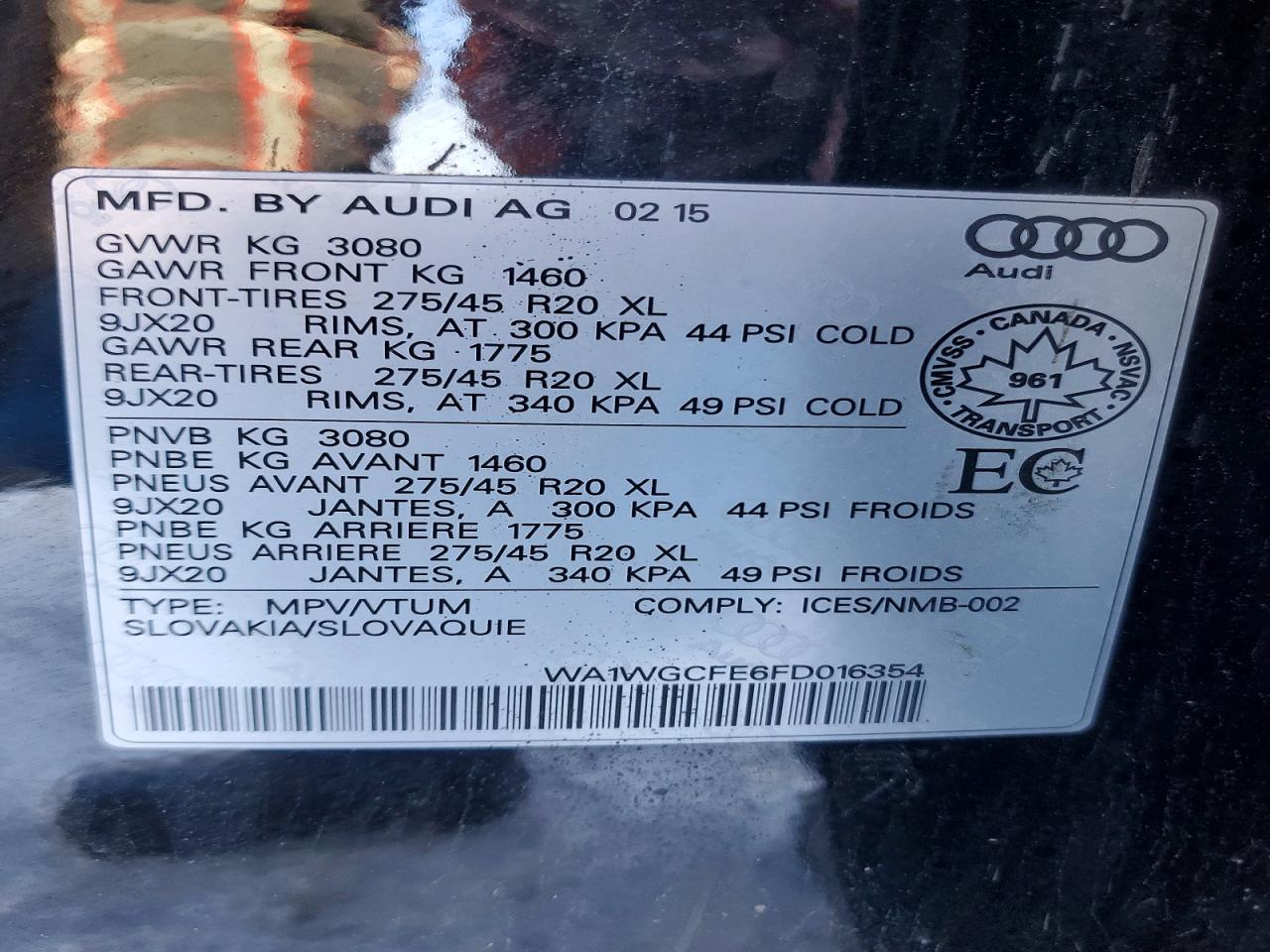 2015 AUDI Q7