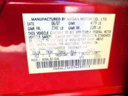2007 NISSAN ALTIMA