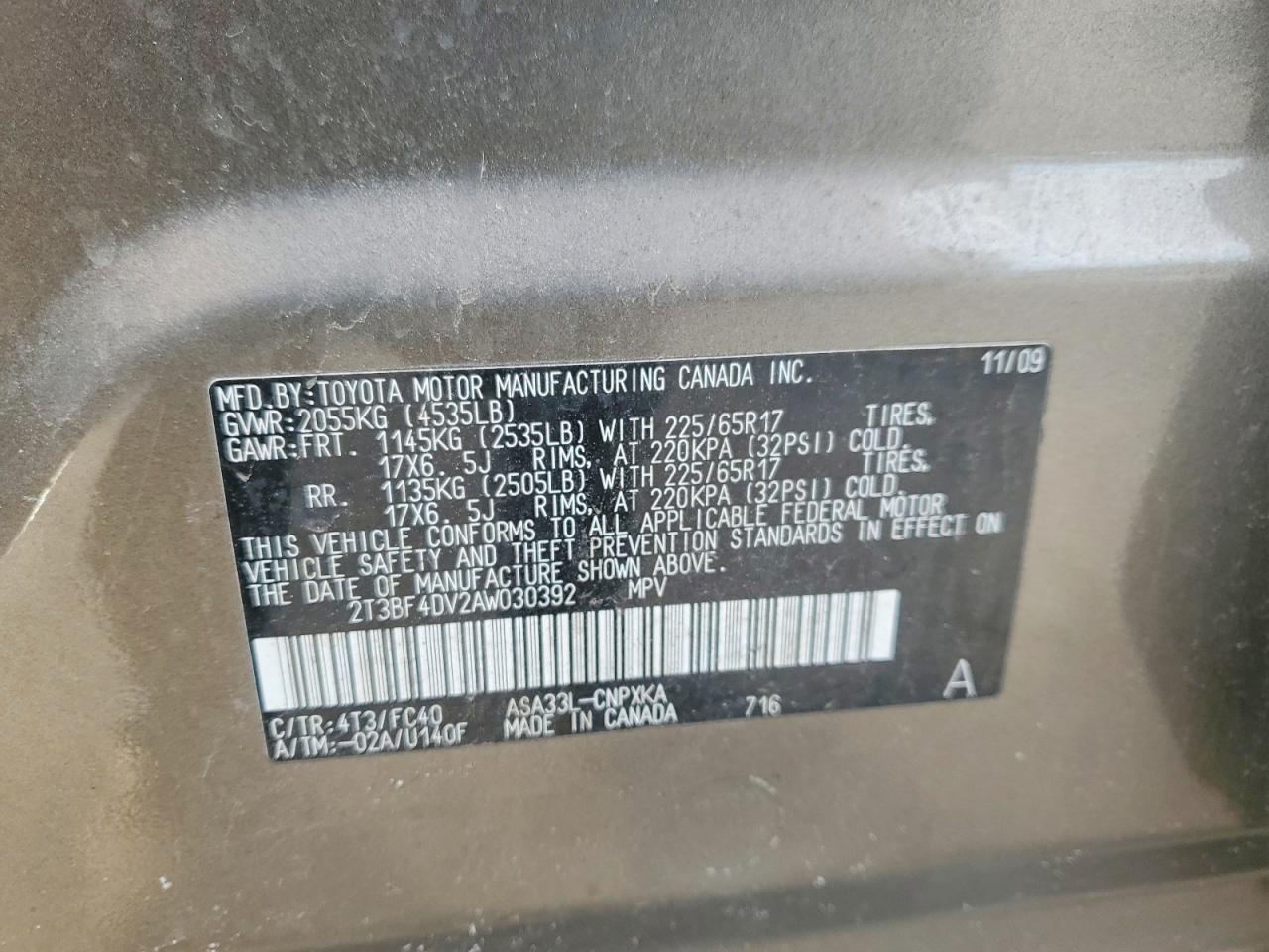2010 TOYOTA RAV4