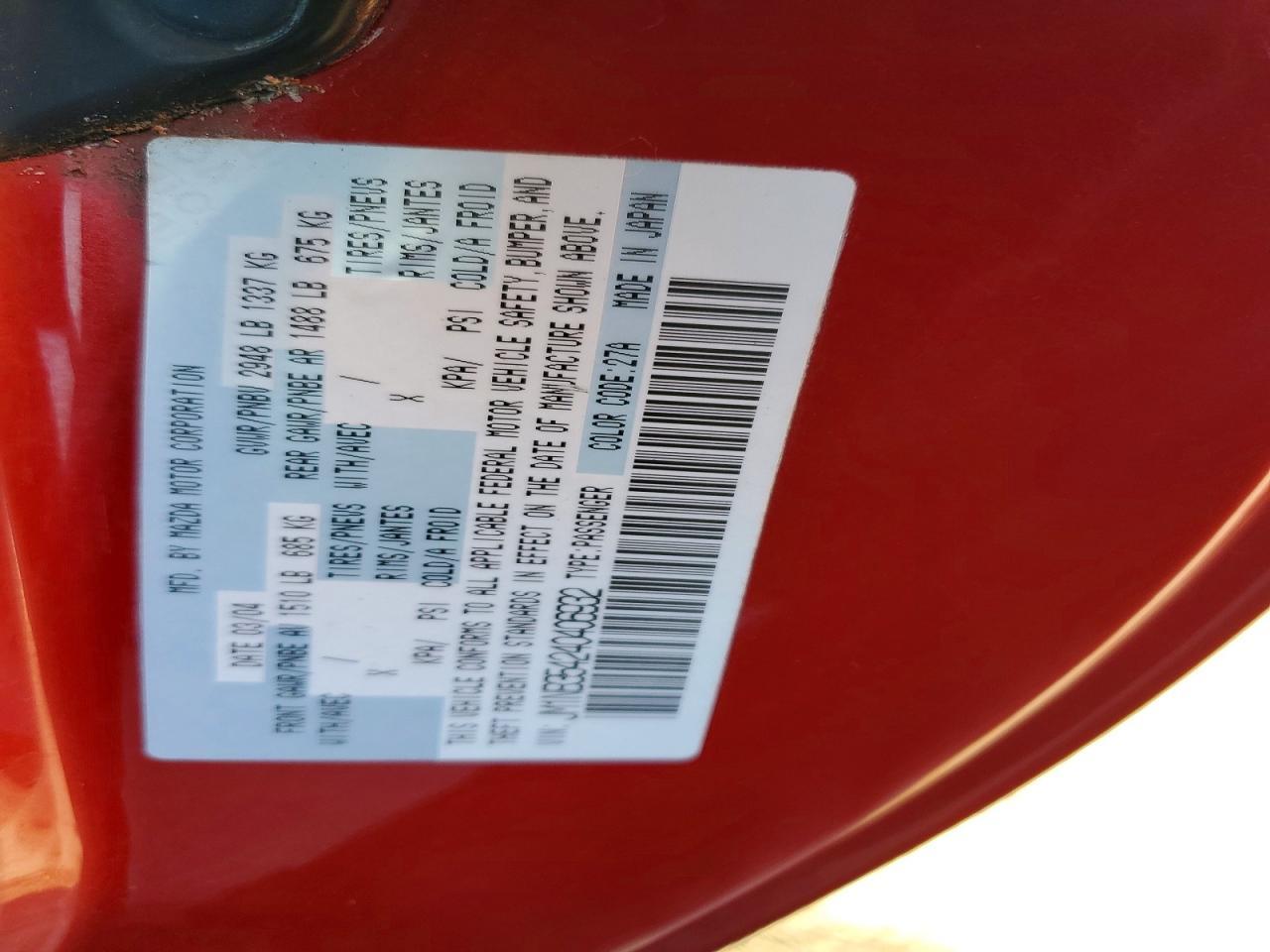 2004 MAZDA MX-5 Miata