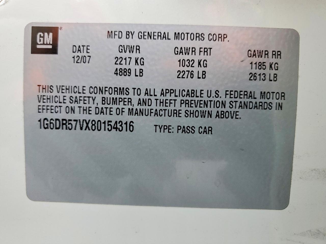 2008 CADILLAC CTS