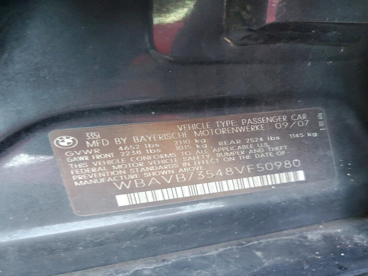 2008 BMW 3 SERIES