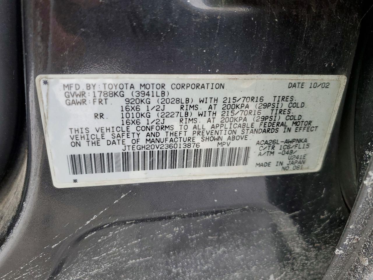 2003 TOYOTA RAV4