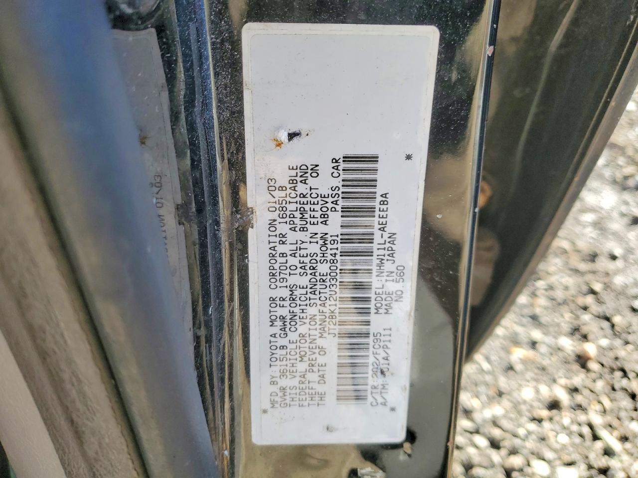 2003 TOYOTA PRIUS