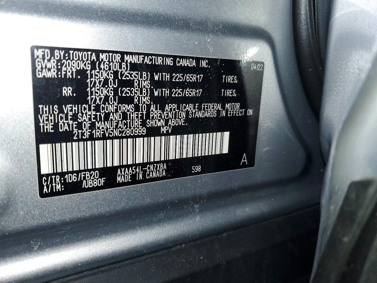 2022 TOYOTA RAV4