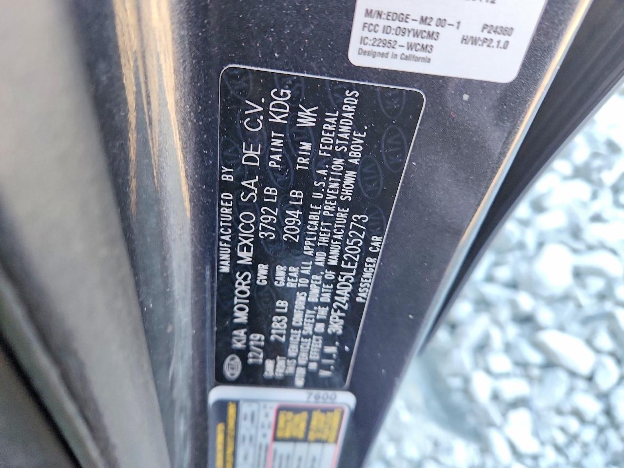 2020 KIA FORTE