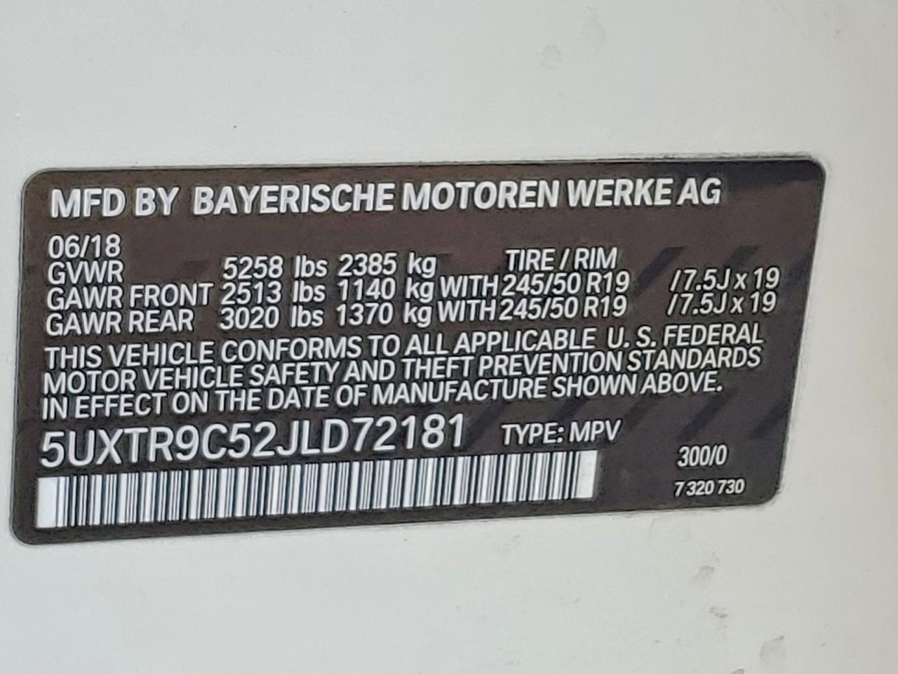 2018 BMW X3