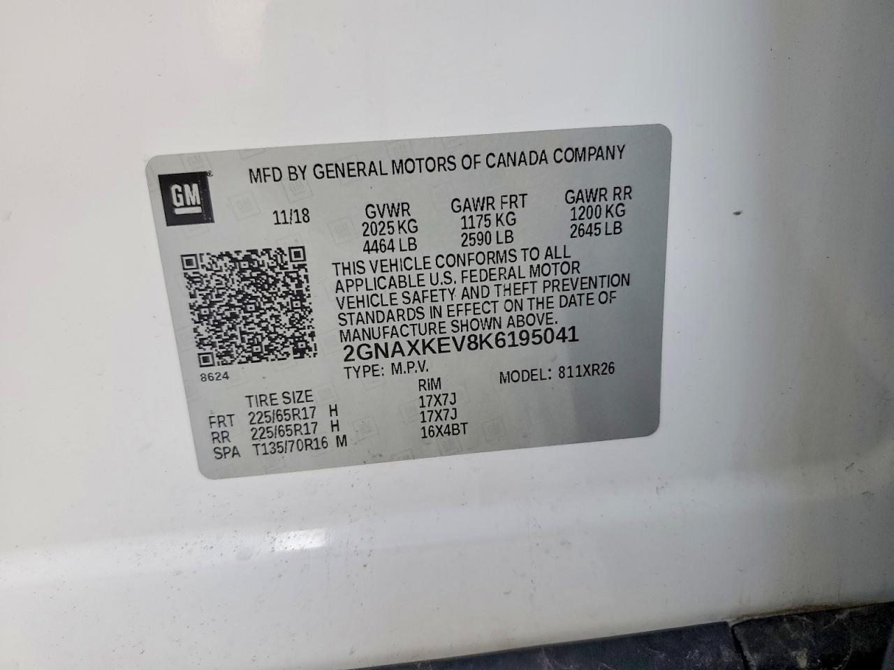2019 CHEVROLET EQUINOX