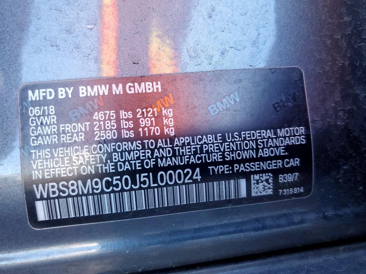 2018 BMW M3