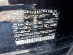 2005 MERCEDES-BENZ ML-Class