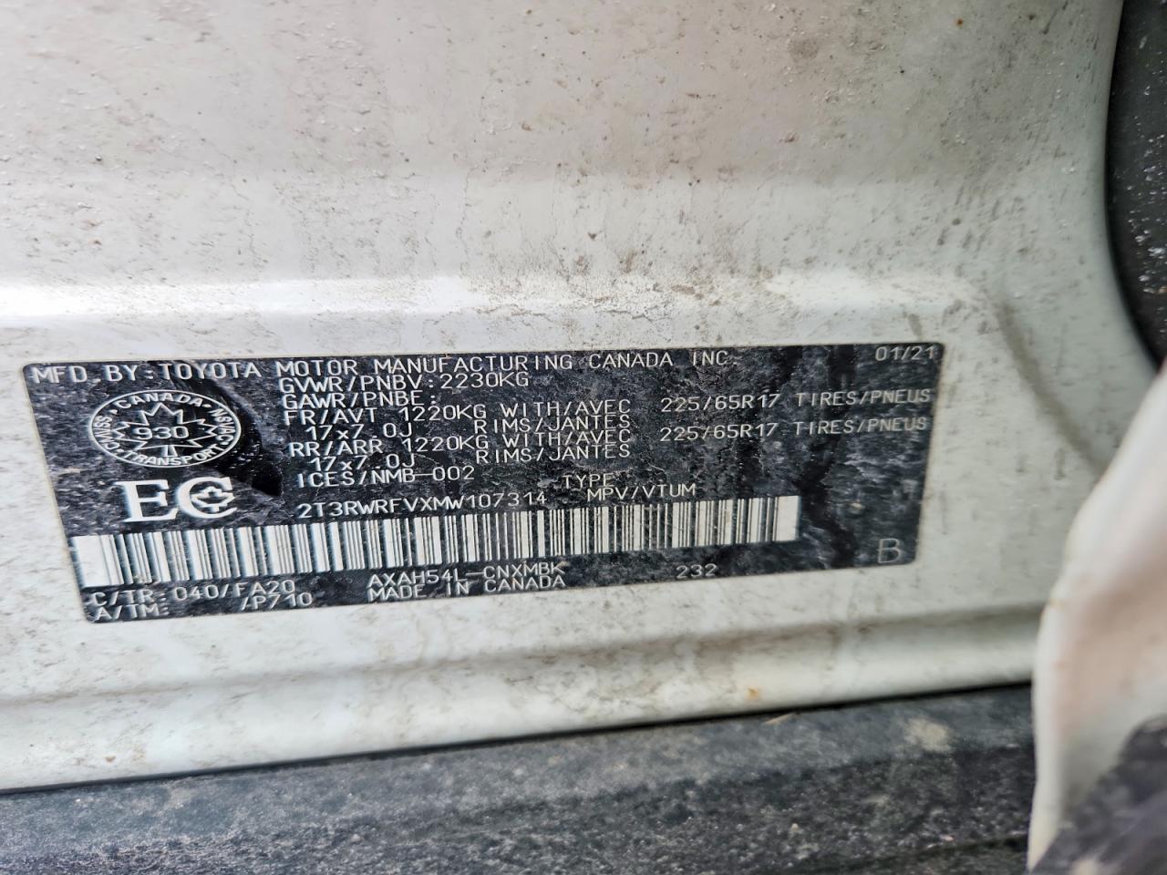 2021 TOYOTA RAV4