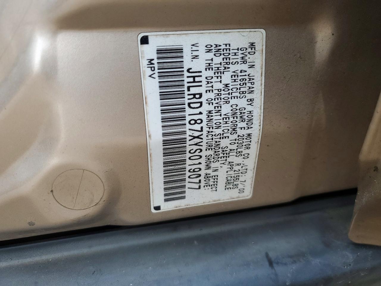 2000 HONDA CR-V