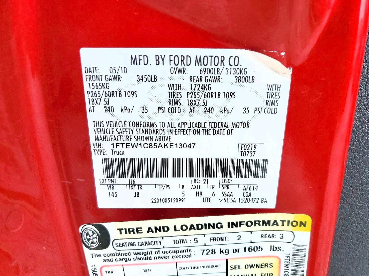 2010 FORD F-150