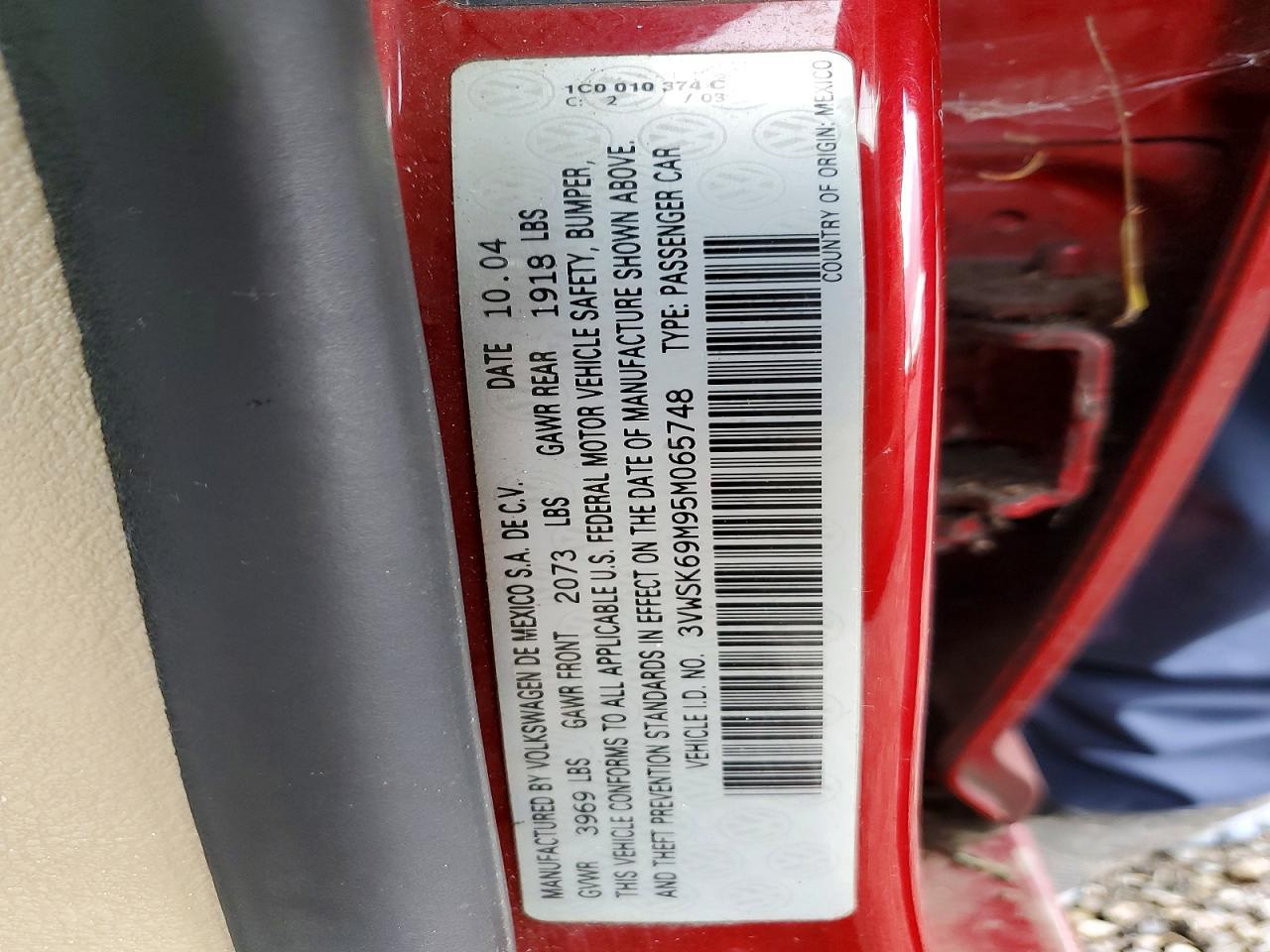 2005 VOLKSWAGEN JETTA