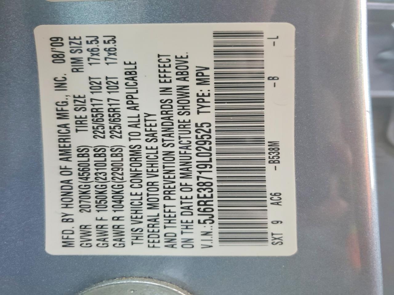 2009 HONDA CR-V