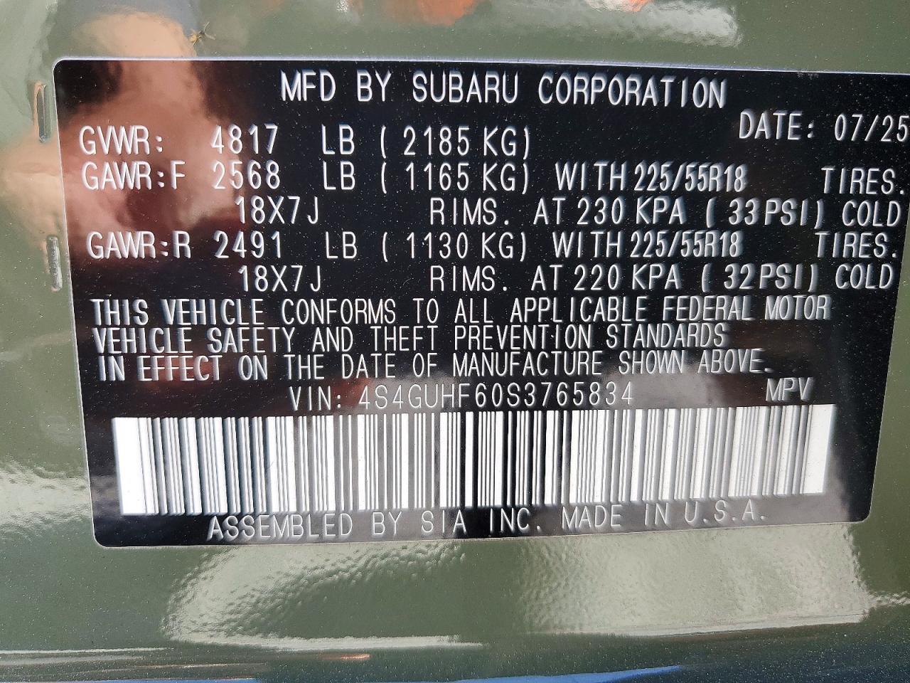 2025 SUBARU Crosstrek