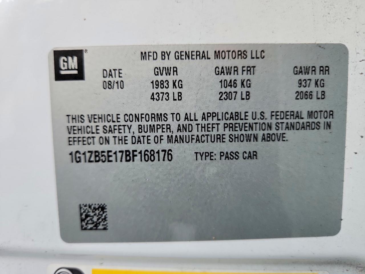 2011 CHEVROLET MALIBU