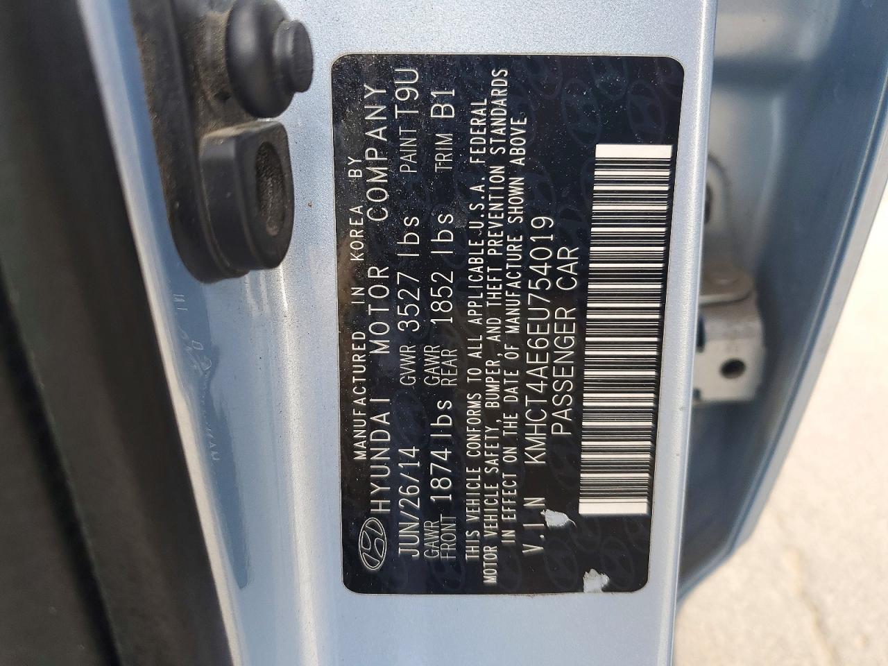 2014 HYUNDAI ACCENT